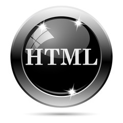 Metallic black glossy icon