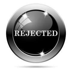 Metallic black glossy icon