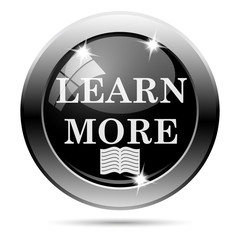 Metallic black glossy icon