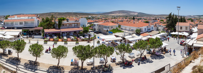 Panoramic view of Alacati, Izmir province, Turkey