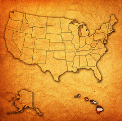 hawaii on map of usa