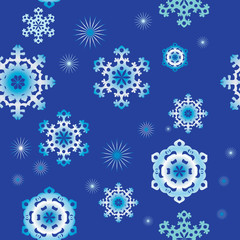 Seamless backgrounds with snowflakes