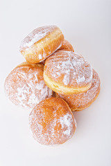 Donuts on a white background