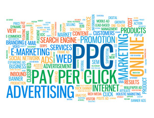 "PPC" Tag Cloud (website pay per click marketing advertising)