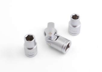 tool set for car on white background