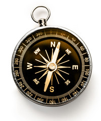 Compass on the white background