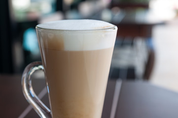 Macchiato on the table