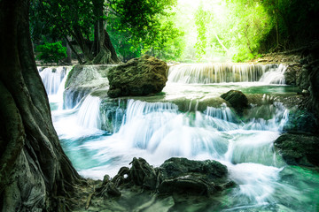 Deep forest Waterfall in Thailand