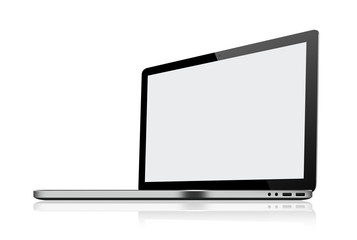 Laptop isolated on white background