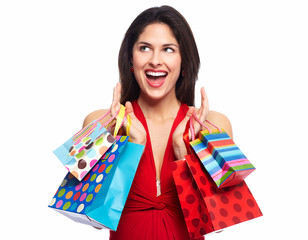 Woman with shopping bags