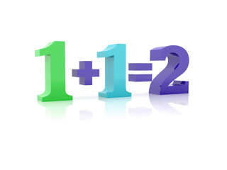 Couple metaphor. Concept 3D illustration.