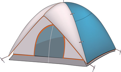 Blue tent