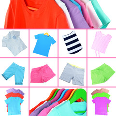 Collage of sportswear
