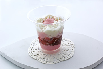 Dessert à la framboise