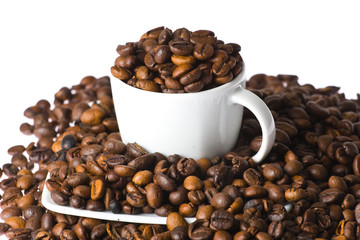 coffee cup on white background