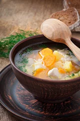 Gordijnen chicken soup © timolina