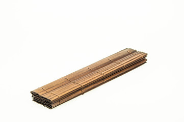 a makisu bamboo-mat on a white background