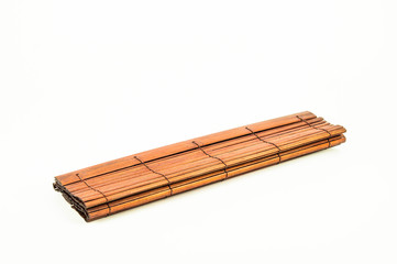 Fototapeta premium a makisu bamboo-mat on a white background