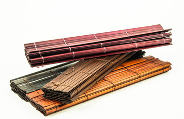 a makisu bamboo-mat on a white background