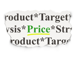 Marketing concept: Price on Paper background