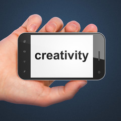 Marketing concept: Creativity on smartphone