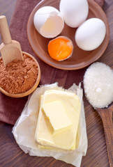 ingredients for brownie