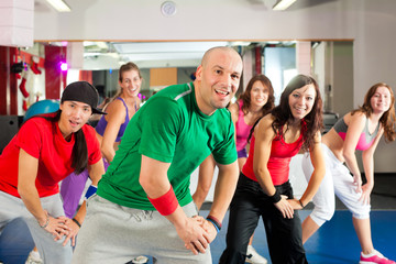 Fitness - Zumba dance workout in gym