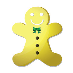 Gingerbread man icon