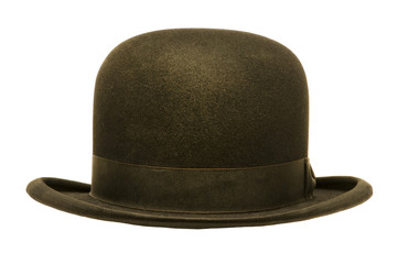 A Black Derby or Bowler Hat