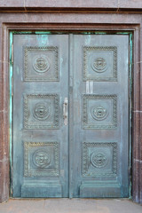 Old metal door.