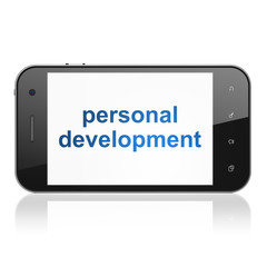 Education concept: Personal Development on smartphone