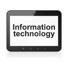 Information concept: Information Technology on tablet pc compute