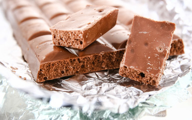 milk chocolate poriferous