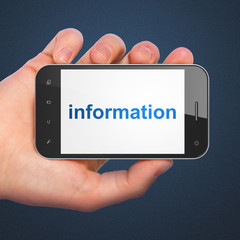 Information concept: Information on smartphone