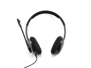 Phone headset isolated on white