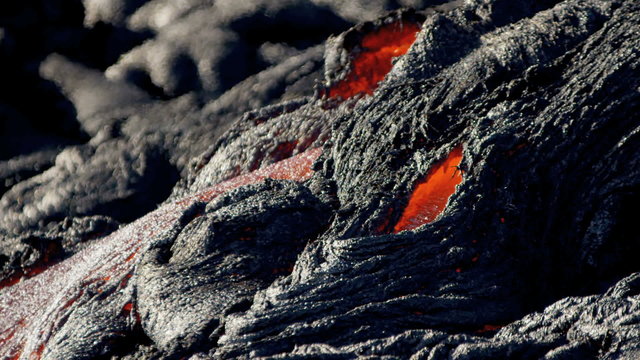 Volcanic Lava Creating Environmental Wilderness