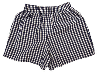 A pair of boxer shorts isolated on white background.