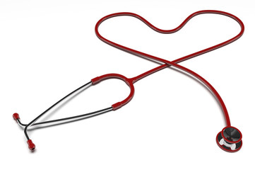 Stethoscope In Shape Of Heart