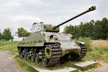 Middle tank Army USA M4 Sherman