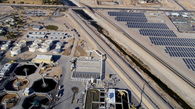 Aerial view Commercial plant Las Vegas, USA