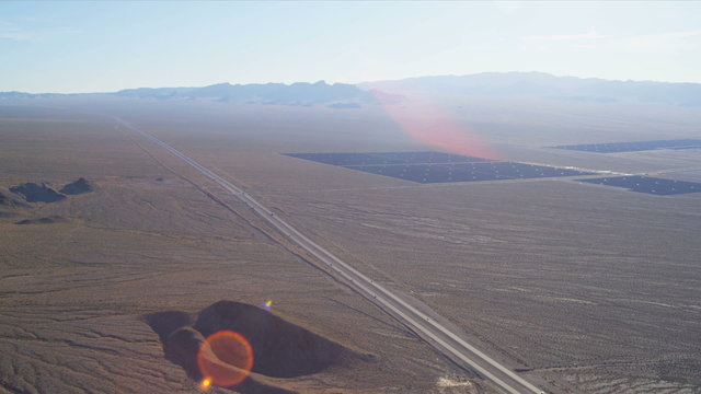 Aerial Solar Energy Farms Las Vegas, USA