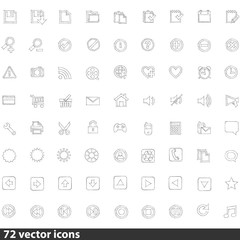 Collection of Web Icons in Vector illustration