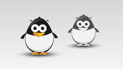 Cartoon Penguin in Vector illustration