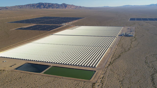 Aerial Solar Energy Farms Las Vegas, USA