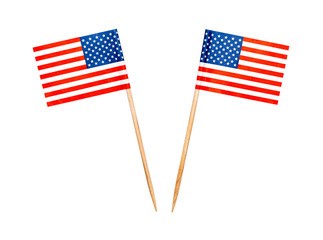 Food USA flag toothpicks