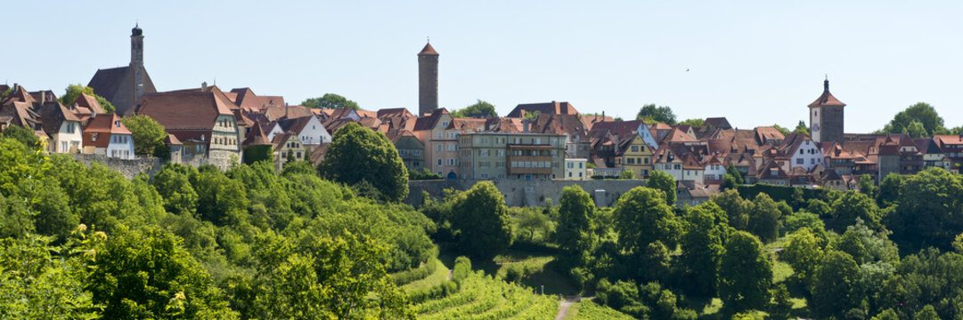 Panorama of  Rothenburg ob der Tauber