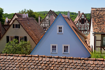 Ancient Houses in Rothenburg ob der Tauber