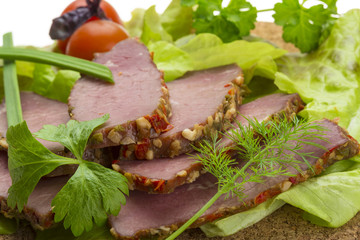 Smoked beef