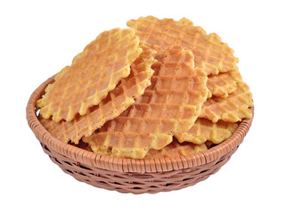 Bowl with waffles