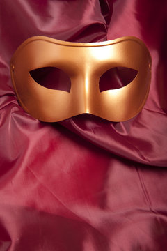 Golden carnival mask